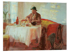 Cuadro de PVC Breakfast before the hunt - Anna Ancher