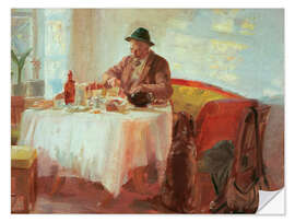 Wandsticker Frühstück vor der Jagd