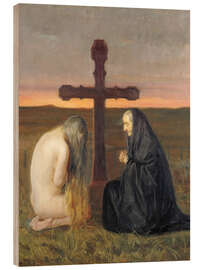 Wood print Grief, 1902 - Anna Ancher