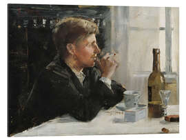 Alubild Sitzender Mann am Tisch, 1886 - Elin Danielson-Gambogi