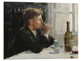 Cuadro de PVC Seated Man at the Table, 1886 - Elin Danielson-Gambogi