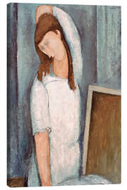 Obraz na płótnie Hebuterne with her left arm above her head, 1919 - Amedeo Modigliani