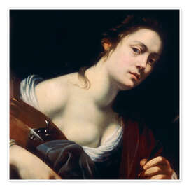 Reprodução Saint Catherine - Artemisia Gentileschi