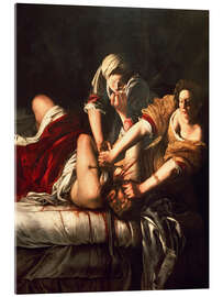 Acrylic print Judith and Holofernes, 1620 - Artemisia Gentileschi