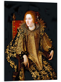 Acrylglasbild Porträt einer Dame - Artemisia Gentileschi