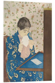 Acrylglasbild Der Brief, 1890 - Mary Stevenson Cassatt