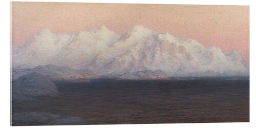 Acrylic print Mountains, study from Northern Norway