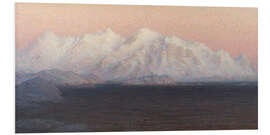 Foam board print Mountains, study from Northern Norway