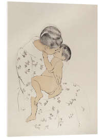 Acrylglasbild Mutterkuss, 1891 - Mary Stevenson Cassatt