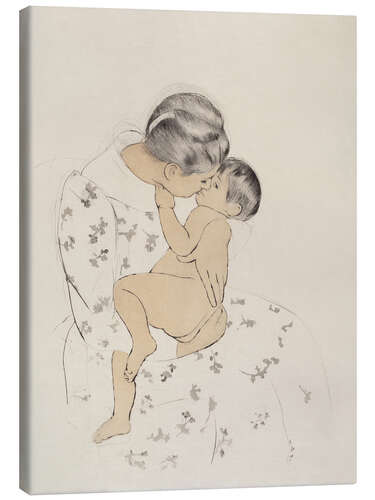 Lienzo Mother's Kiss, 1891