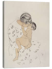Lienzo Mother's Kiss, 1891 - Mary Stevenson Cassatt