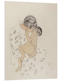 Hartschaumbild Mutterkuss, 1891