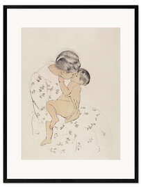 Gerahmter Kunstdruck Mutterkuss, 1891