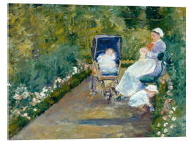 Acrylglasbild Kinder im Garten, 1878 - Mary Stevenson Cassatt