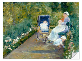 Wandsticker Kinder im Garten, 1878