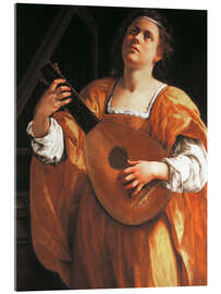 Acrylic print Saint Cecilia - Artemisia Gentileschi