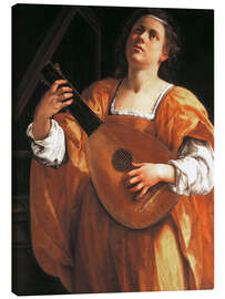 Canvas print Saint Cecilia - Artemisia Gentileschi