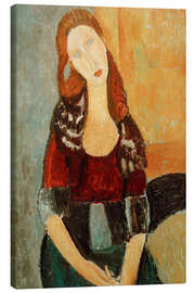 Obraz na płótnie Jeanne Hébuterne seated, 1918 - Amedeo Modigliani