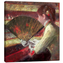 Canvas print In the Lodge, 1879 - Mary Stevenson Cassatt