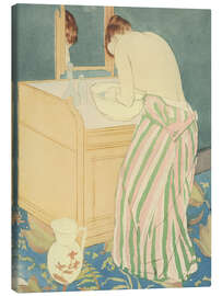 Canvas print Woman bathing, 1891 - Mary Stevenson Cassatt