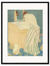 Gerahmter Kunstdruck Frau beim Bad, 1891