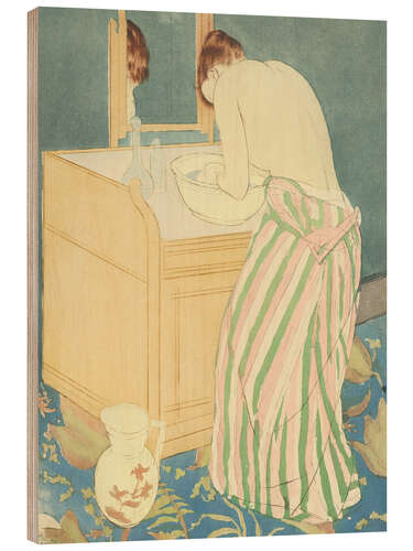 Cuadro de madera Woman bathing, 1891