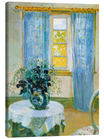 Tableau sur toile Interior with clematis, 1913 - Anna Ancher