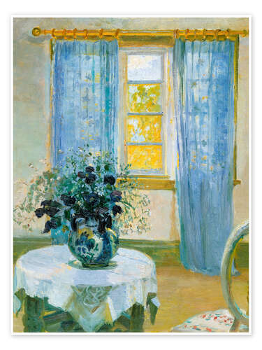 Poster Interior with clematis, 1913