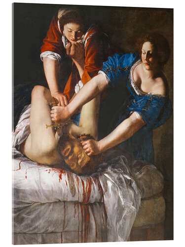 Acrylic print Judith beheads Holofernes, 1613