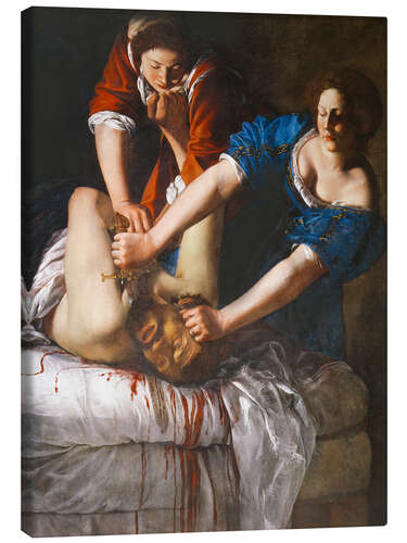 Canvas print Judith beheads Holofernes, 1613