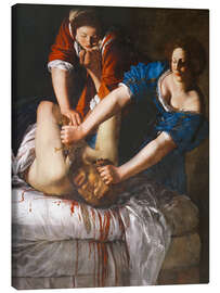 Canvas print Judith beheads Holofernes, 1613 - Artemisia Gentileschi