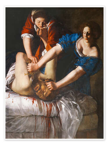 Juliste Judith beheads Holofernes, 1613