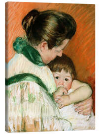 Lienzo Sleepy Thomas Sucking His Thumb - Mary Stevenson Cassatt