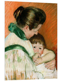 Hartschaumbild Der schläfrige Thomas saugt an seinem Daumen - Mary Stevenson Cassatt