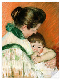 Wandsticker Der schläfrige Thomas saugt an seinem Daumen - Mary Stevenson Cassatt