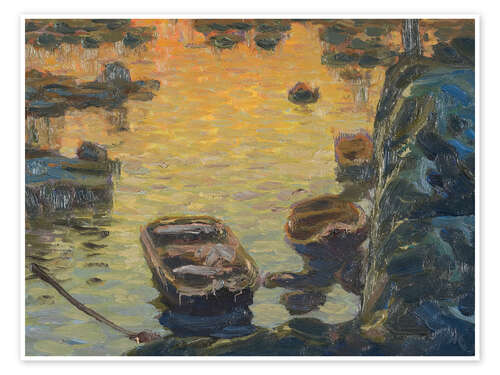 Plakat A spring night during the fishing season