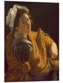 Acrylglasbild Bildnis einer jungen Frau als Sibylle - Orazio Gentileschi