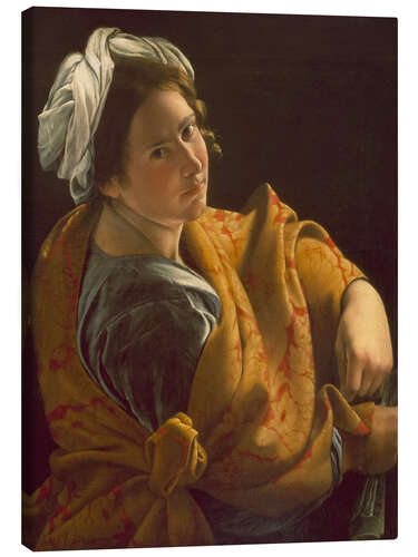Canvas print Portrait of a young woman as Sibyl