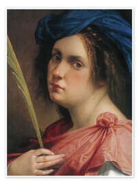 Reprodução Saint Catherine of Alexandria, 1618 - Artemisia Gentileschi