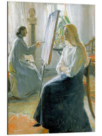 Obraz na aluminium The Artist's Wife - Anna Ancher