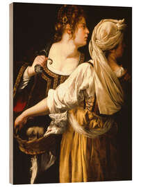 Wood print Judith with head - Artemisia Gentileschi