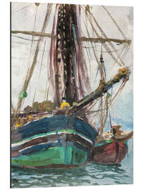 Magnettafel Nebel steigt aus dem Meer, Studie von den Lofoten