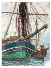 Wandsticker Nebel steigt aus dem Meer, Studie von den Lofoten