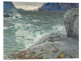Akryylilasitaulu Beach, study from Northern Norway - Anna Katarina Boberg