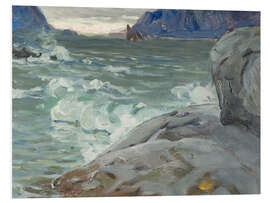 Foam board print Beach, study from Northern Norway