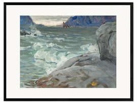 Gerahmter Kunstdruck Strand, Studie aus Nordnorwegen