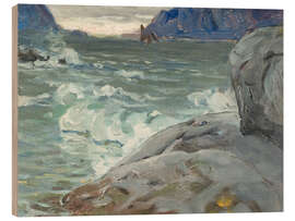 Quadro de madeira Beach, study from Northern Norway
