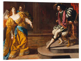 Acrylic print Esther before Ahasuerus, 1635 - Artemisia Gentileschi