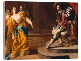 Wood print Esther before Ahasuerus, 1635 - Artemisia Gentileschi