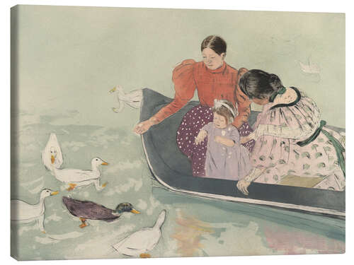 Canvas print Feeding ducks